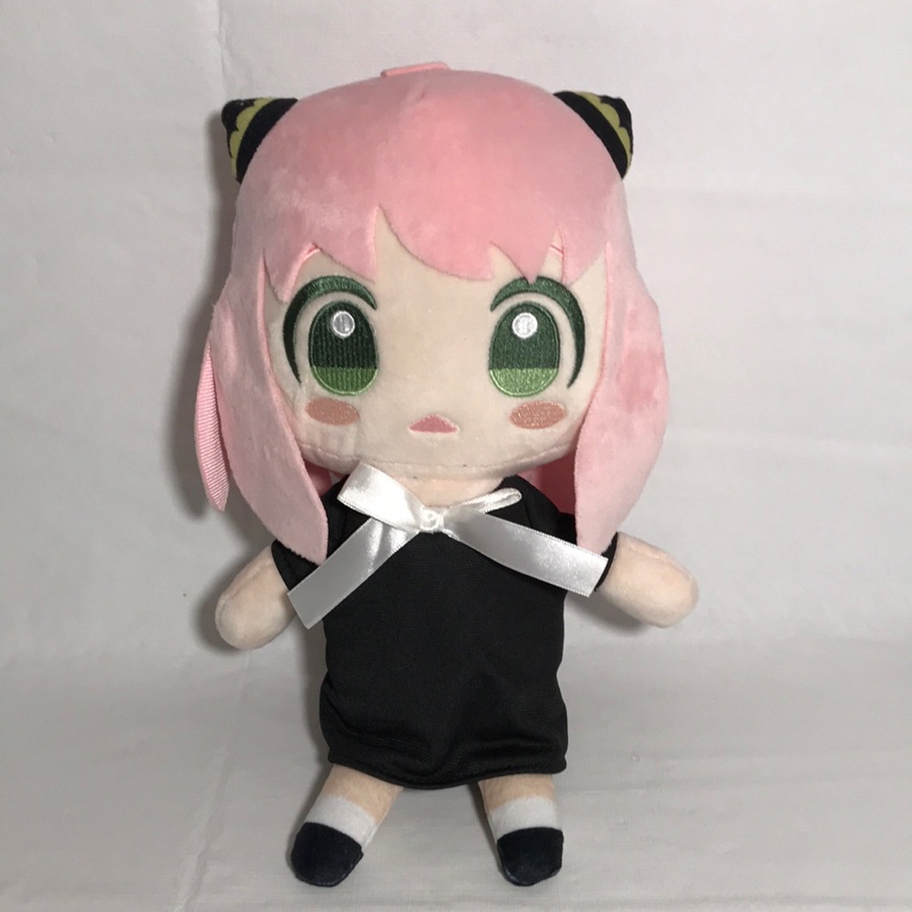 Spy x Family Brand Anya Forger Plush Figure 12 Inch Tall Pink and Black Outfit